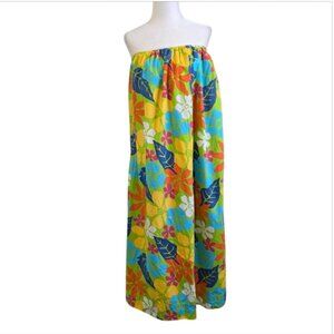 Faithfull The Brand Meilani Strapless Floral Midi Dress